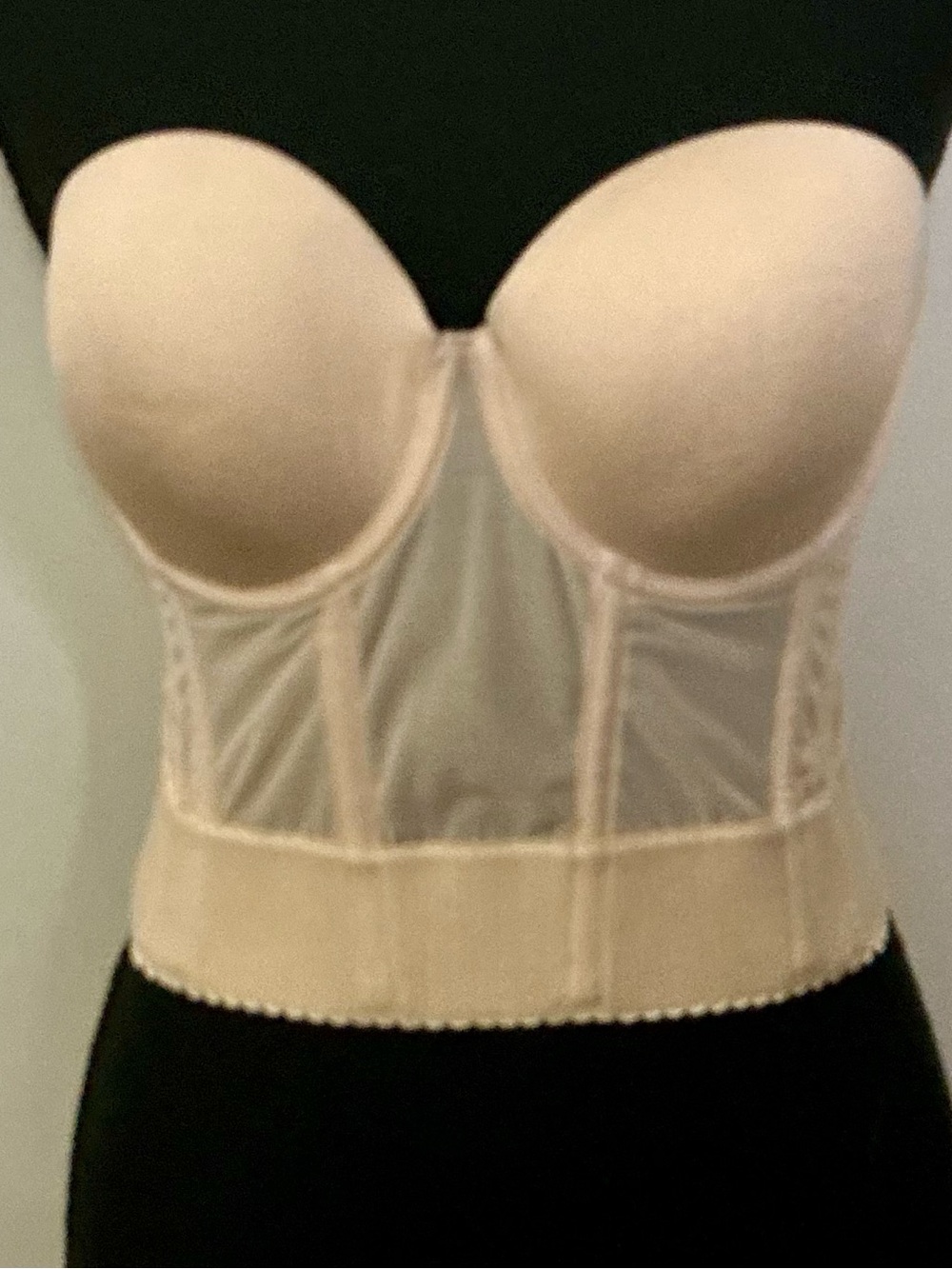 Wacoal Strapless Longline Bustier Bra in Nude